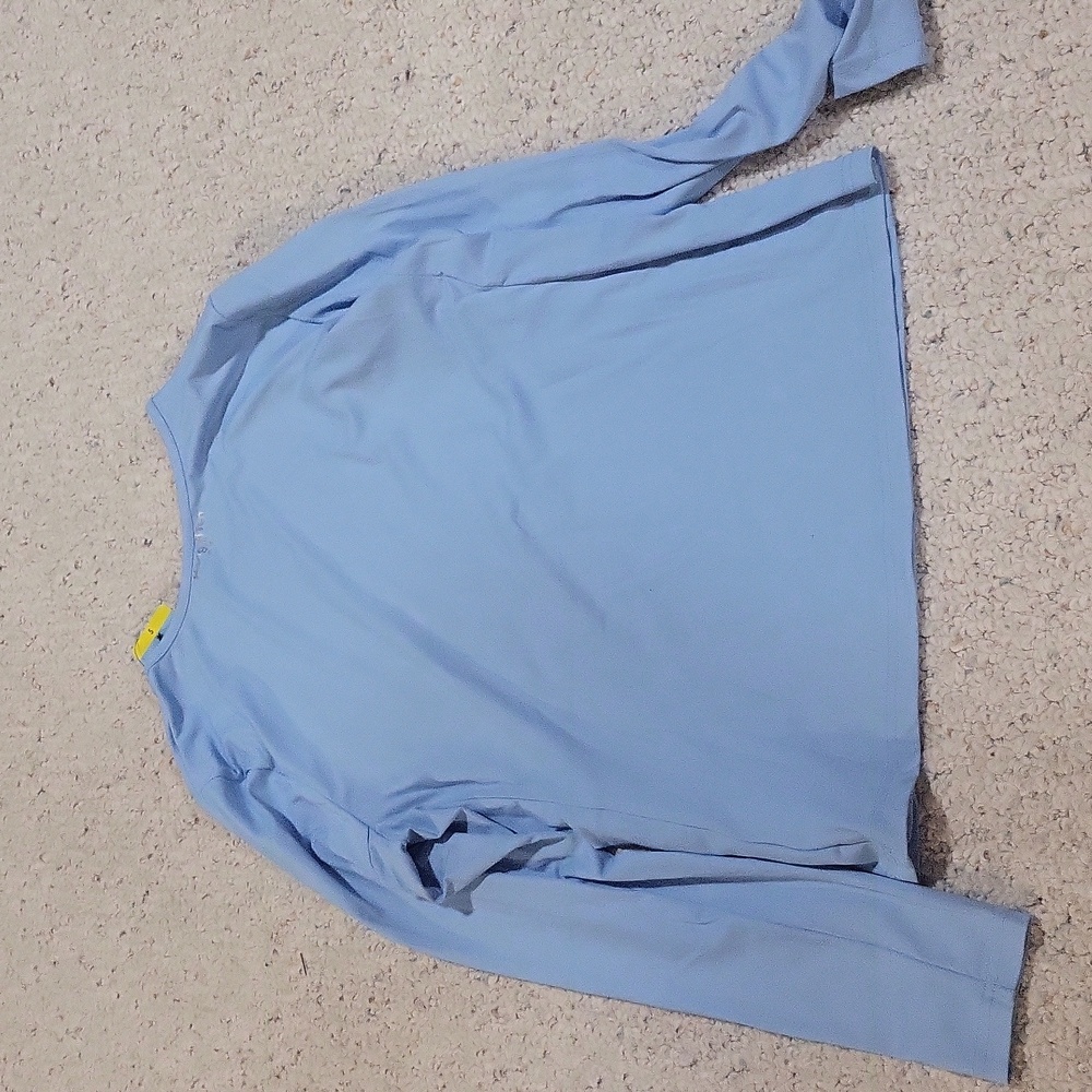 Hang Ten Women's Sky Blue Long Sleeve UV Protective Tee - Picture 6 of 7